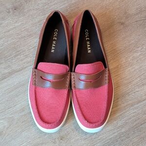 Cole Haan Men's Red and Brown Loafers